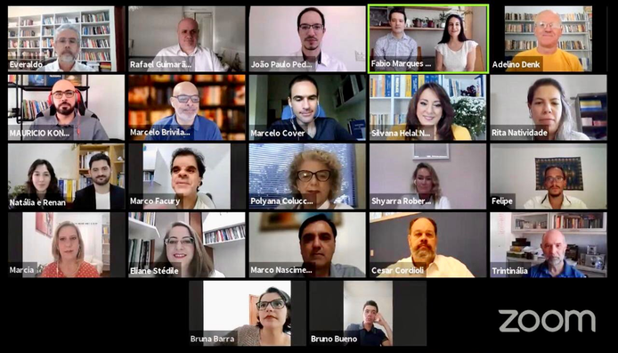 Assembleia de fundação em 01 de maio de 2021 com voluntários, conselho fiscal, parceiros e Unicin. (Foto: acervo Liderare).